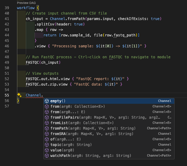 Autocompletat de canal