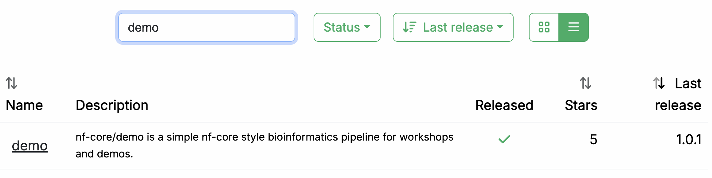 résultats de recherche